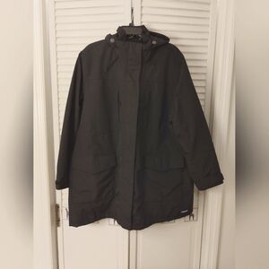 Lands'End Women's Black Coat